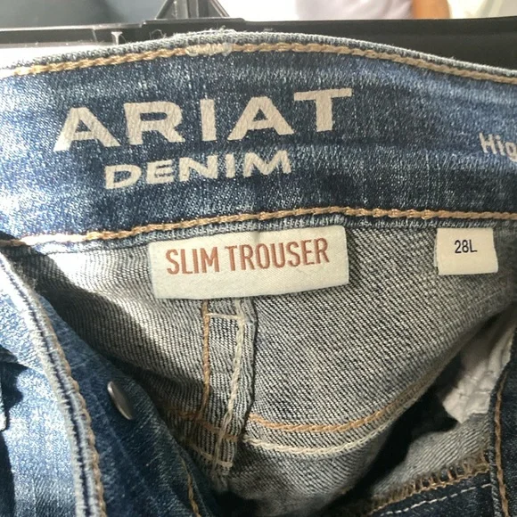 Ariat Blue Flare Wide Leg Jeans - Picture 3 of 4